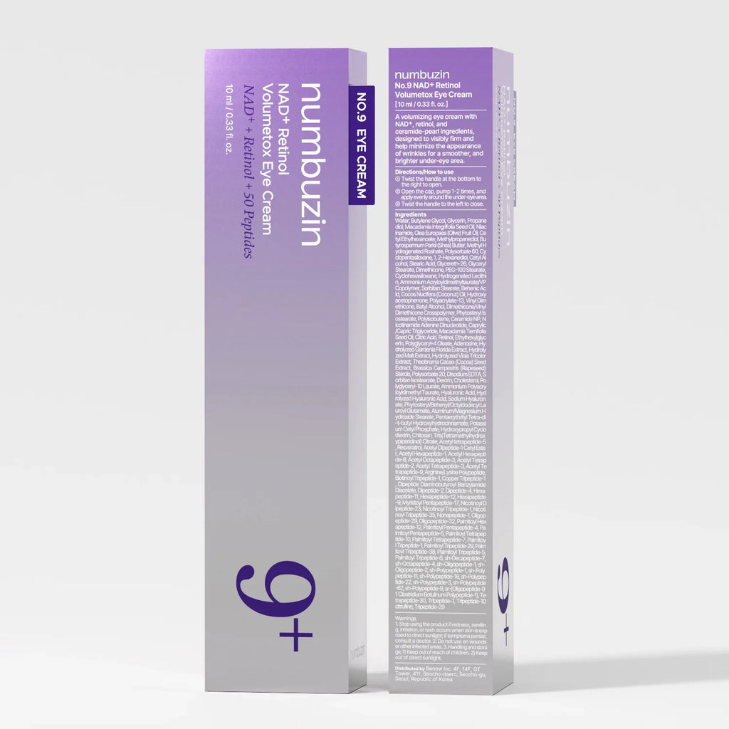 Numbuzin No.9 Eye Cream NAD+ Retinol Volumetox Eye Cream 10ML