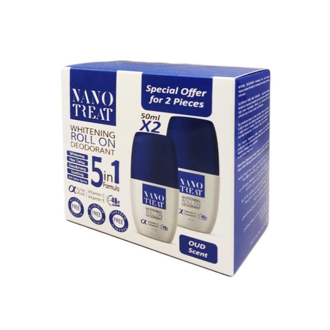Nano Treat Whitening Roll On Deodorant OUD Scent (Offer 2 pcs)