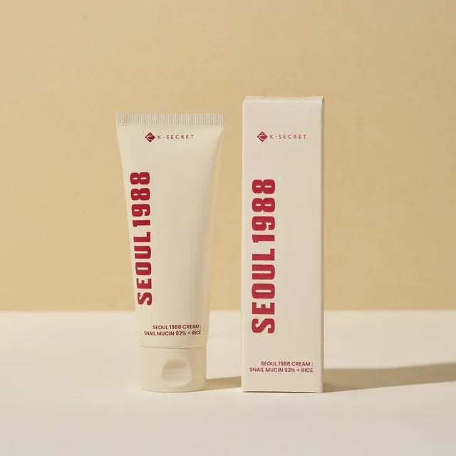 Seoul 1988 cream snail mucin 93 + rice