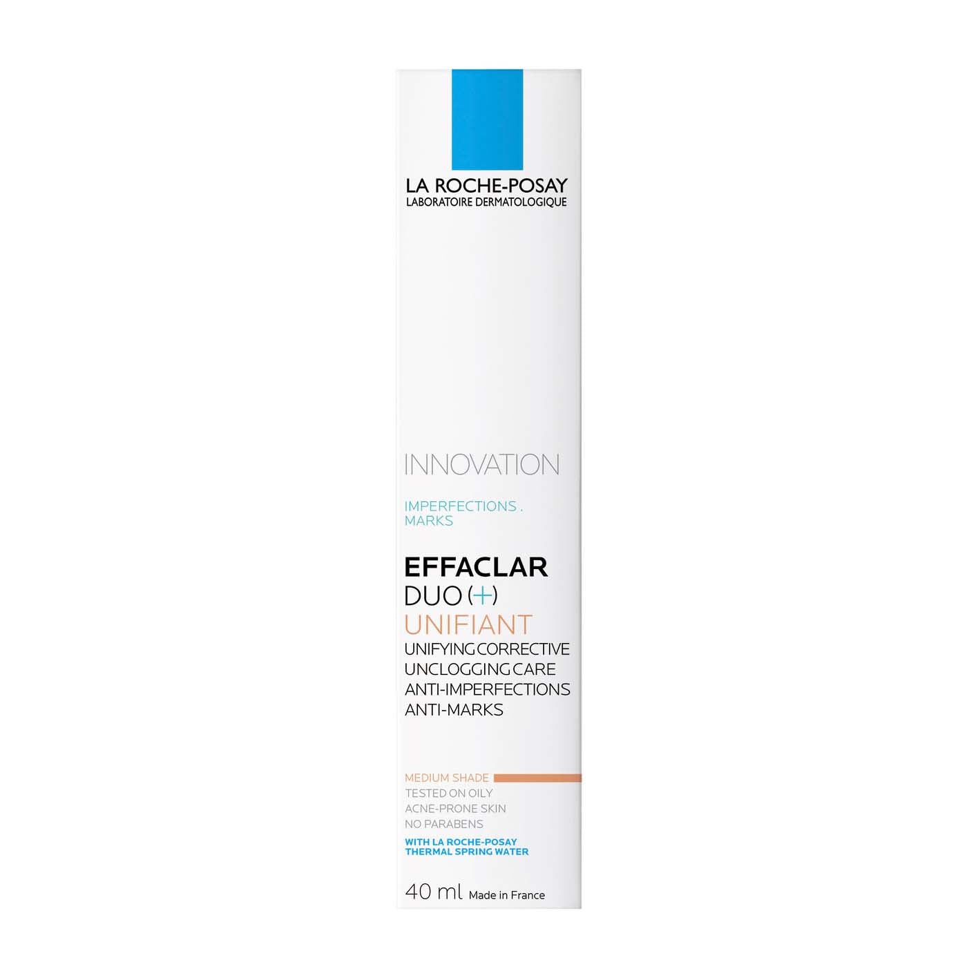 كريم مرطب لاروش بوزيه | La Roche-Posay Effaclar Tint Duo (+) Medium Anti Acne Moisturizer - 40ml
