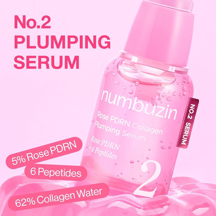 Numbuzin No. 2 Rose PDRN Collagen Plumping Serum 30ML