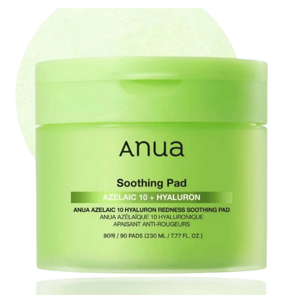 ANUA Azelaic Acid 10 Hyaluronic Redness Soothing Pad (90 Pieces), Wiping Lotion, Toner Pad, Oil Moisture Balance, Sebum Pores, Azelaic Toner Pad, Fluctuating Skin, Oily Skin, Korean Lotion, Korean