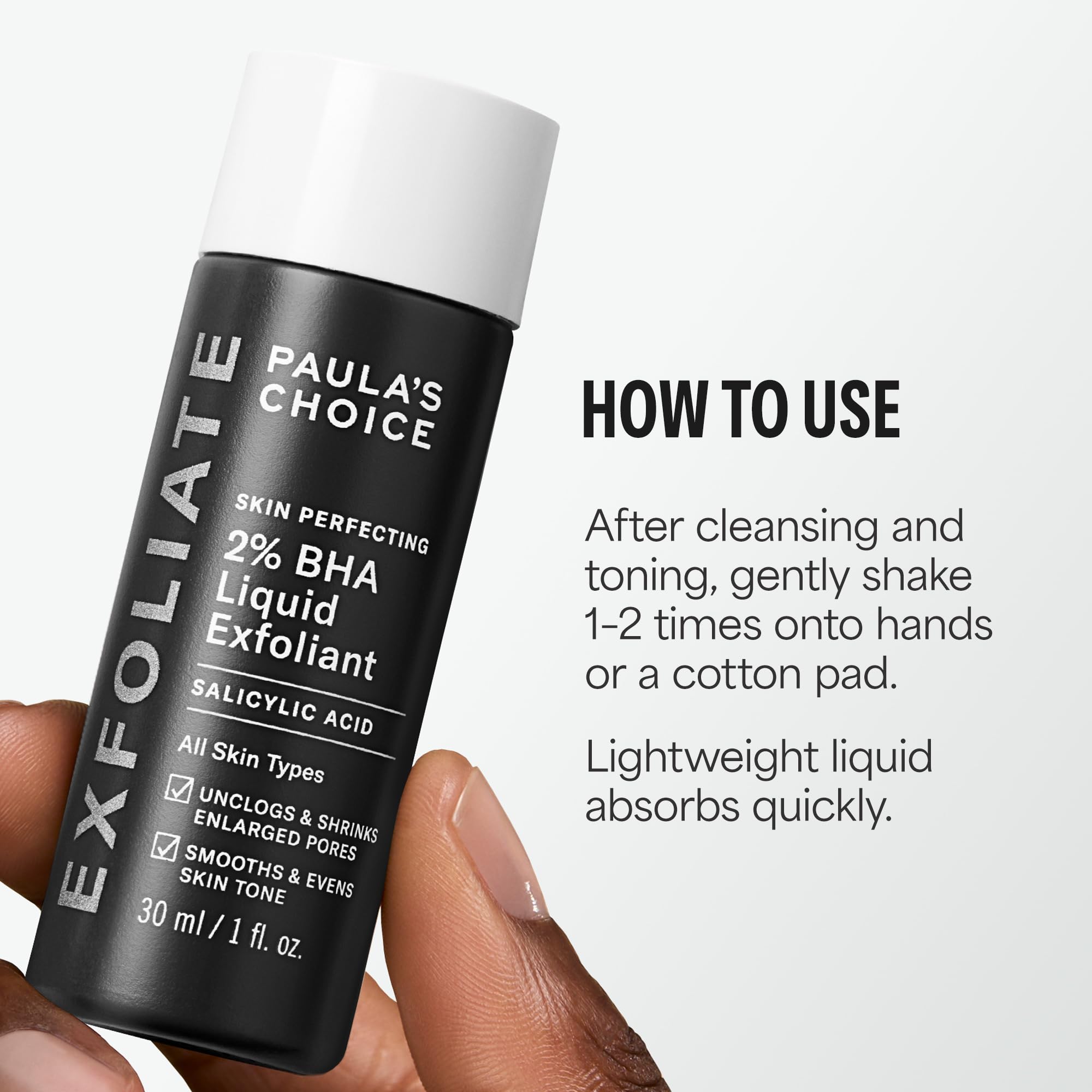 Paula's choice skin perfecting 2% bha liquid exfoliant, salicylic acid peel