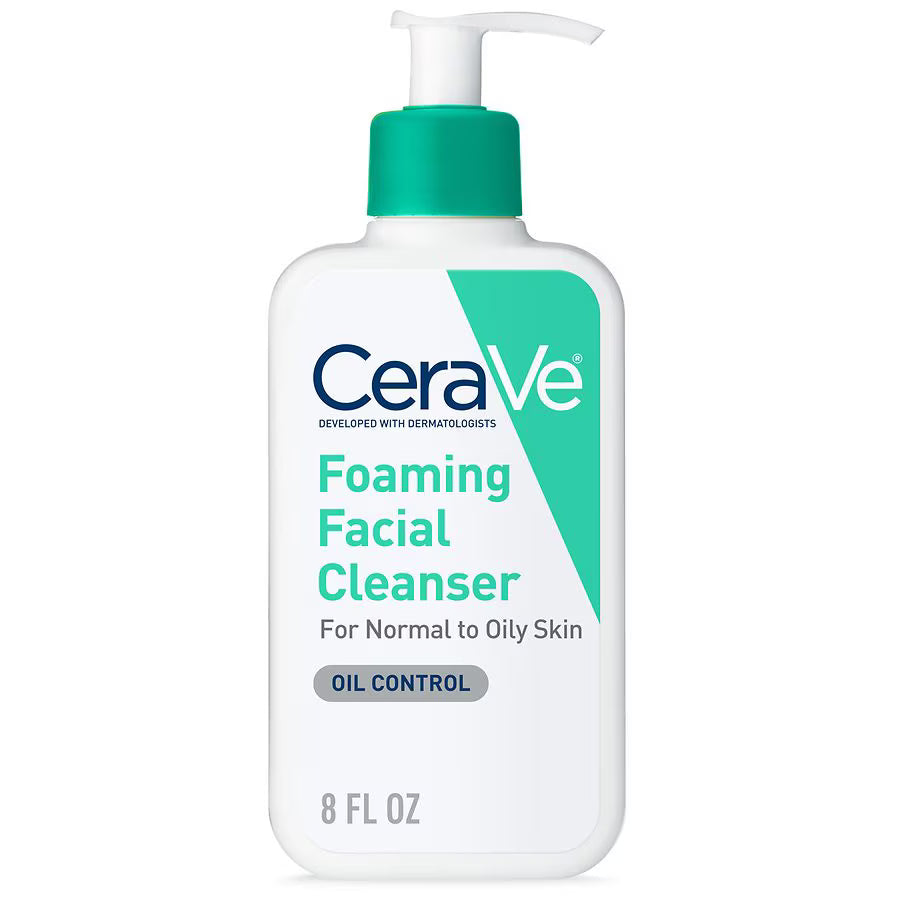 CeraVe Foaming Cleanser For Normal To Oily Skin With Hyaluronic Acid