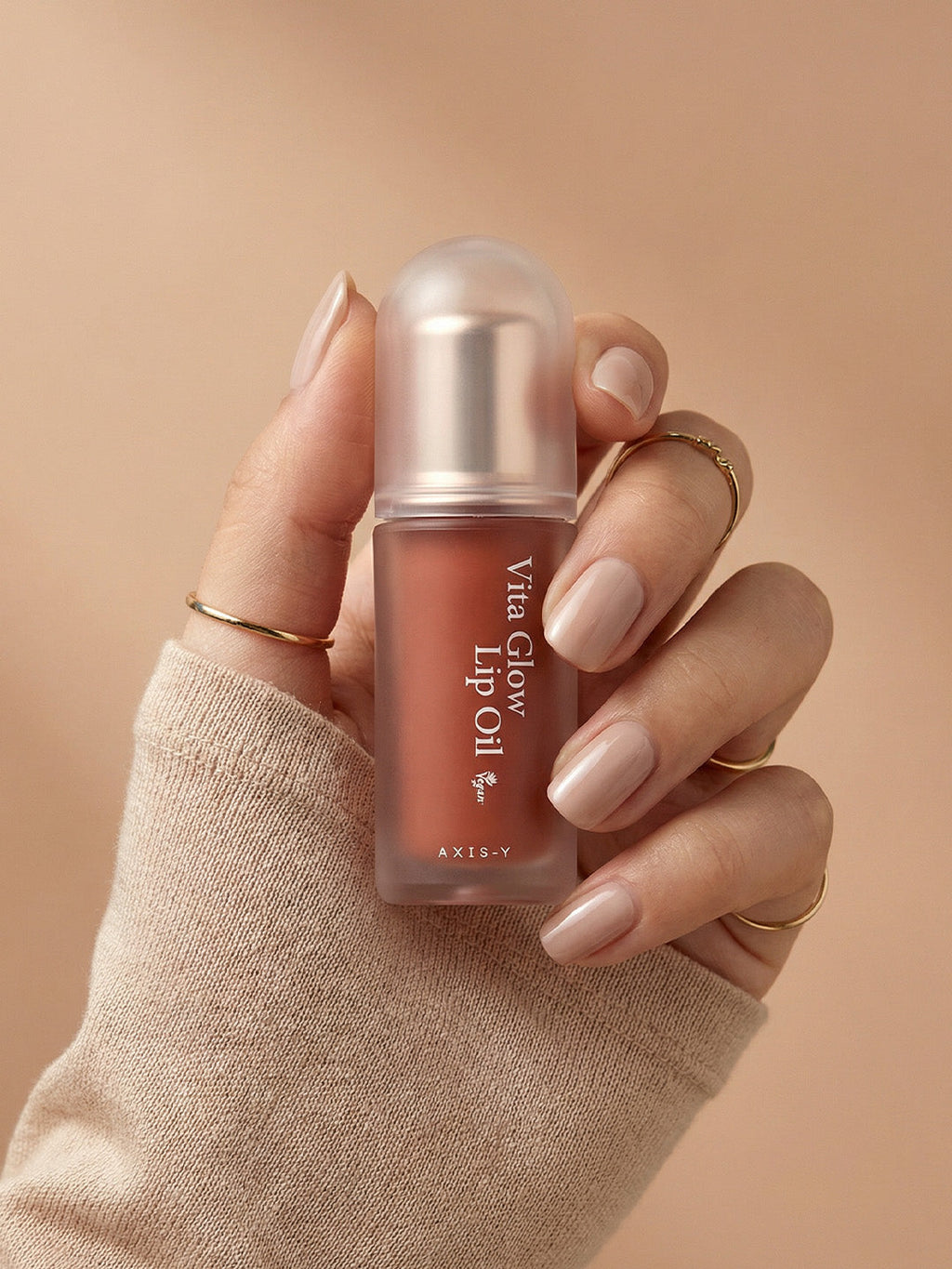 AXIS-Y Vita Glow Lip Oil (Cozy Fig) 5
