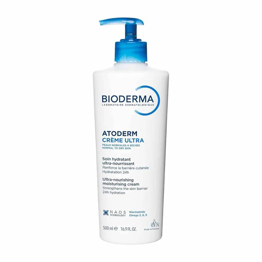 كريم مرطب بيوديرما | Bioderma Atoderm Creme Ultra - Pump - 500ml