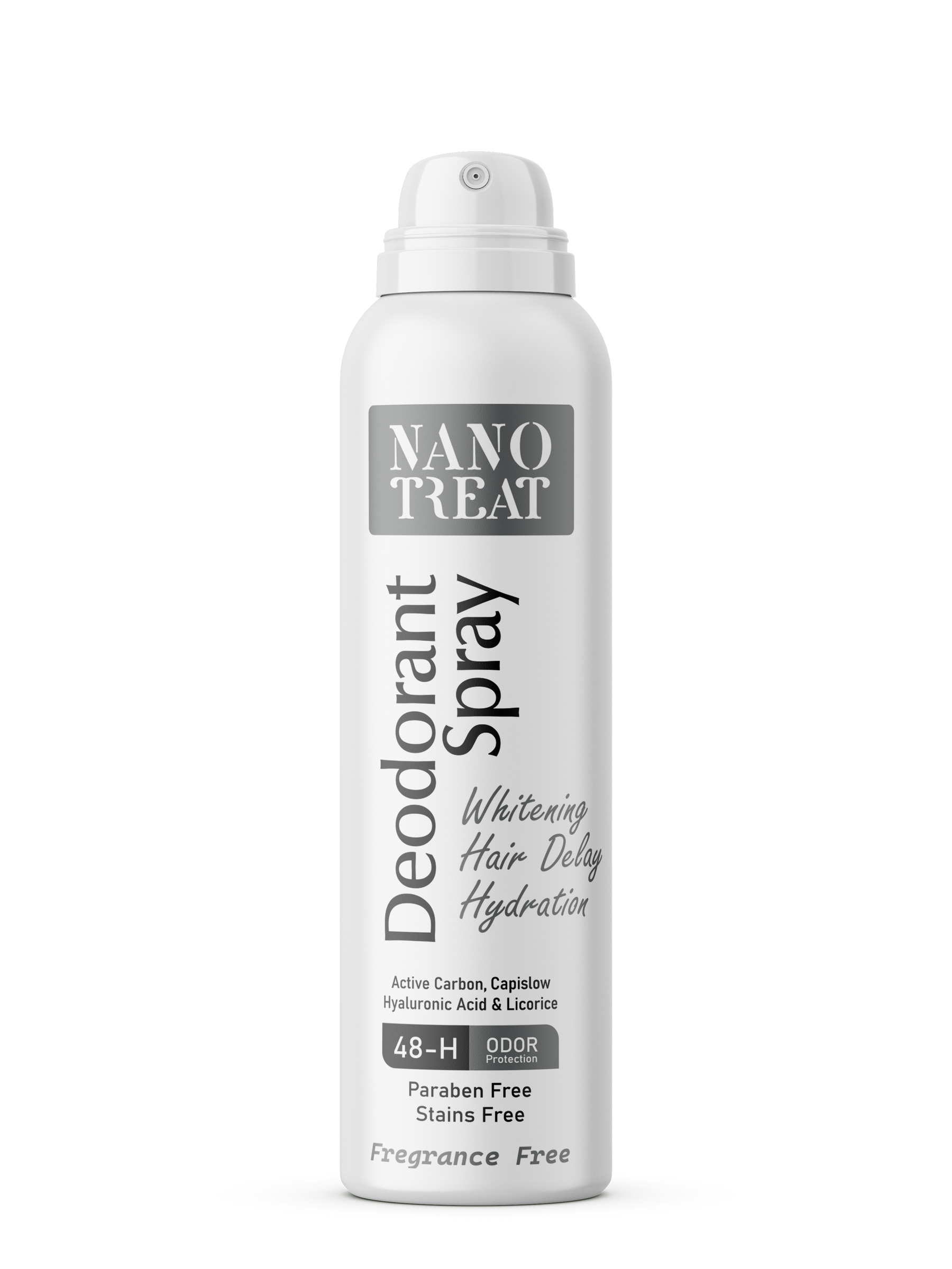 Nano Treat Deodorant Spray Fregrance Free