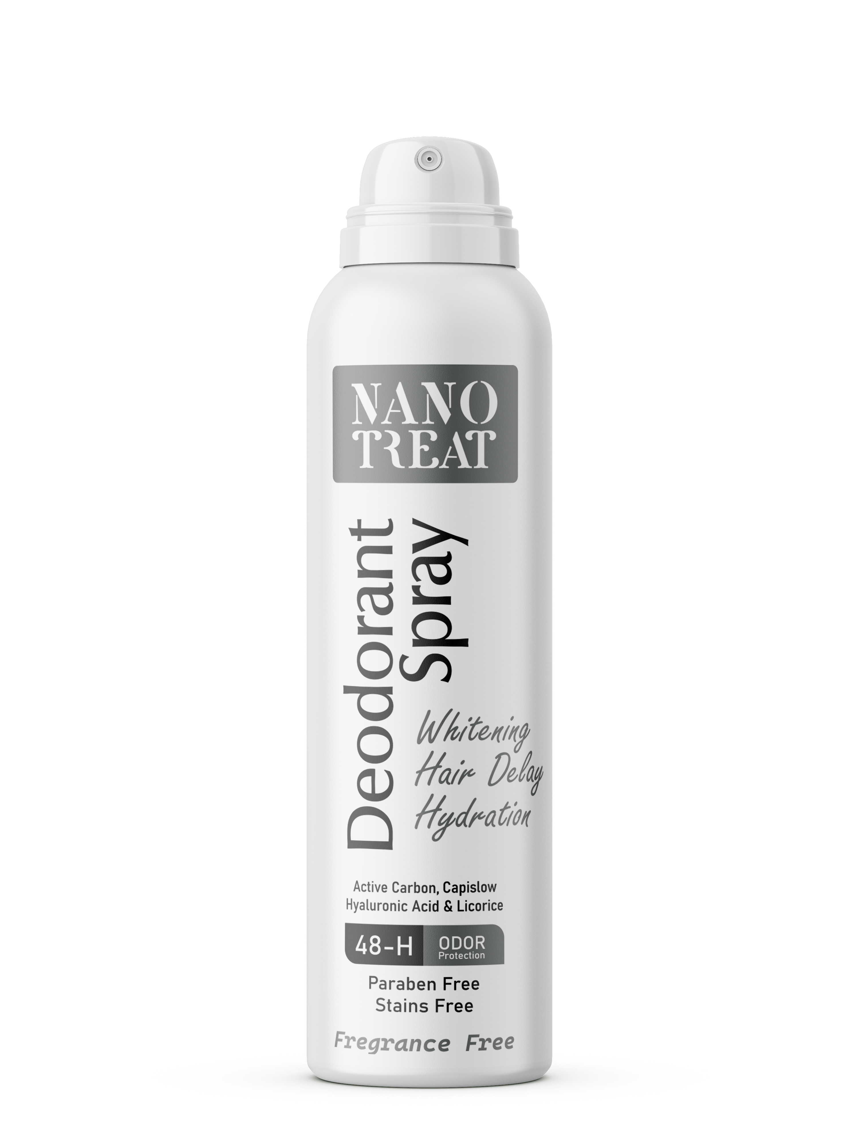 Nano Treat Deodorant Spray Fregrance Free
