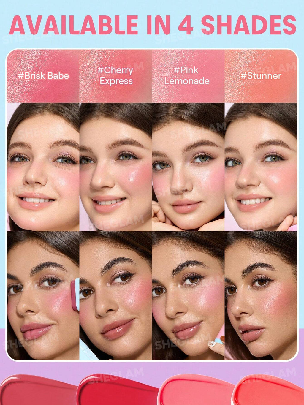 Sheglam Glass Glow Blush Stick 5