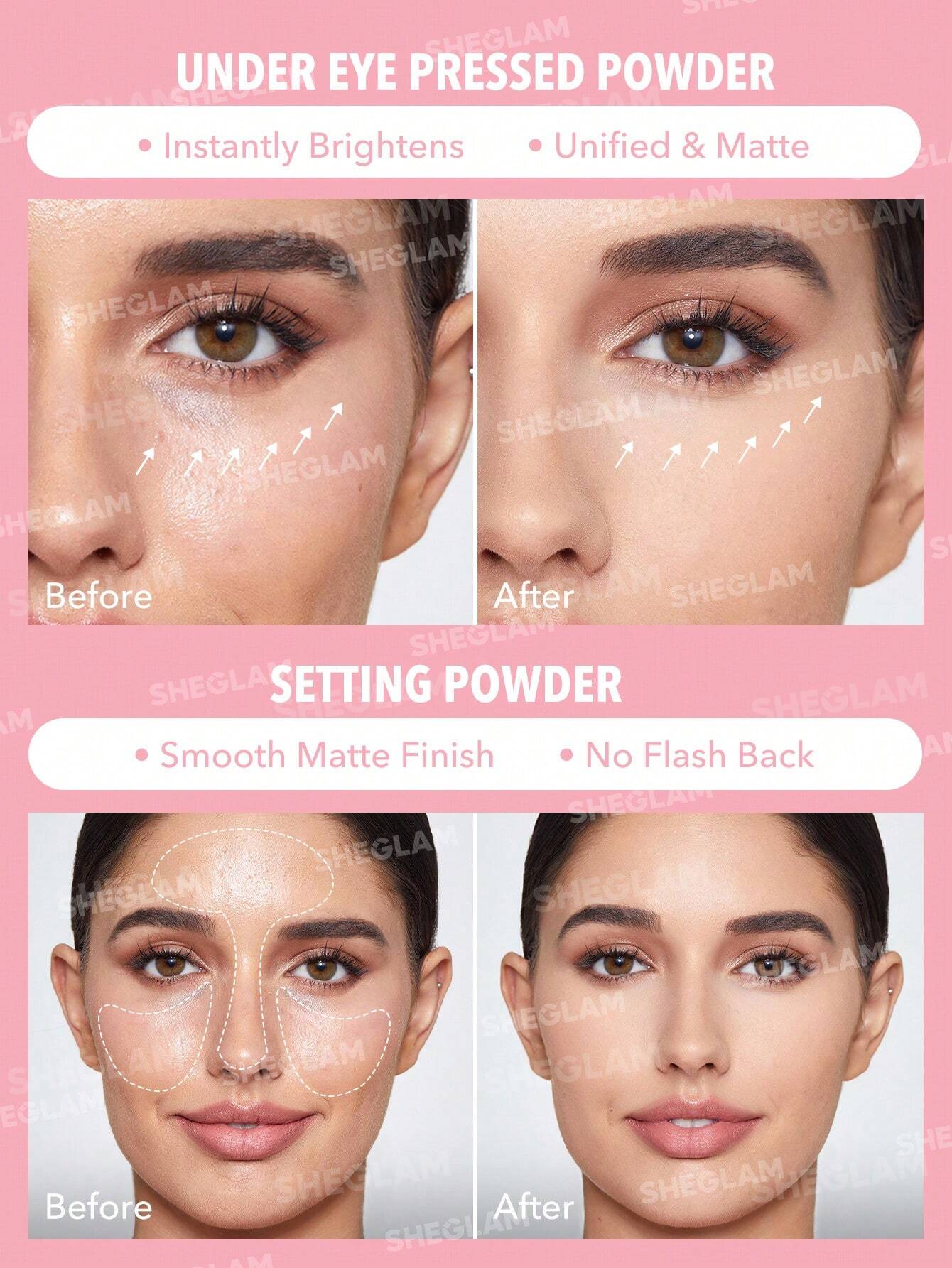 Sheglam Insta-ready Face and Under Eye Setting Powder Duo 3