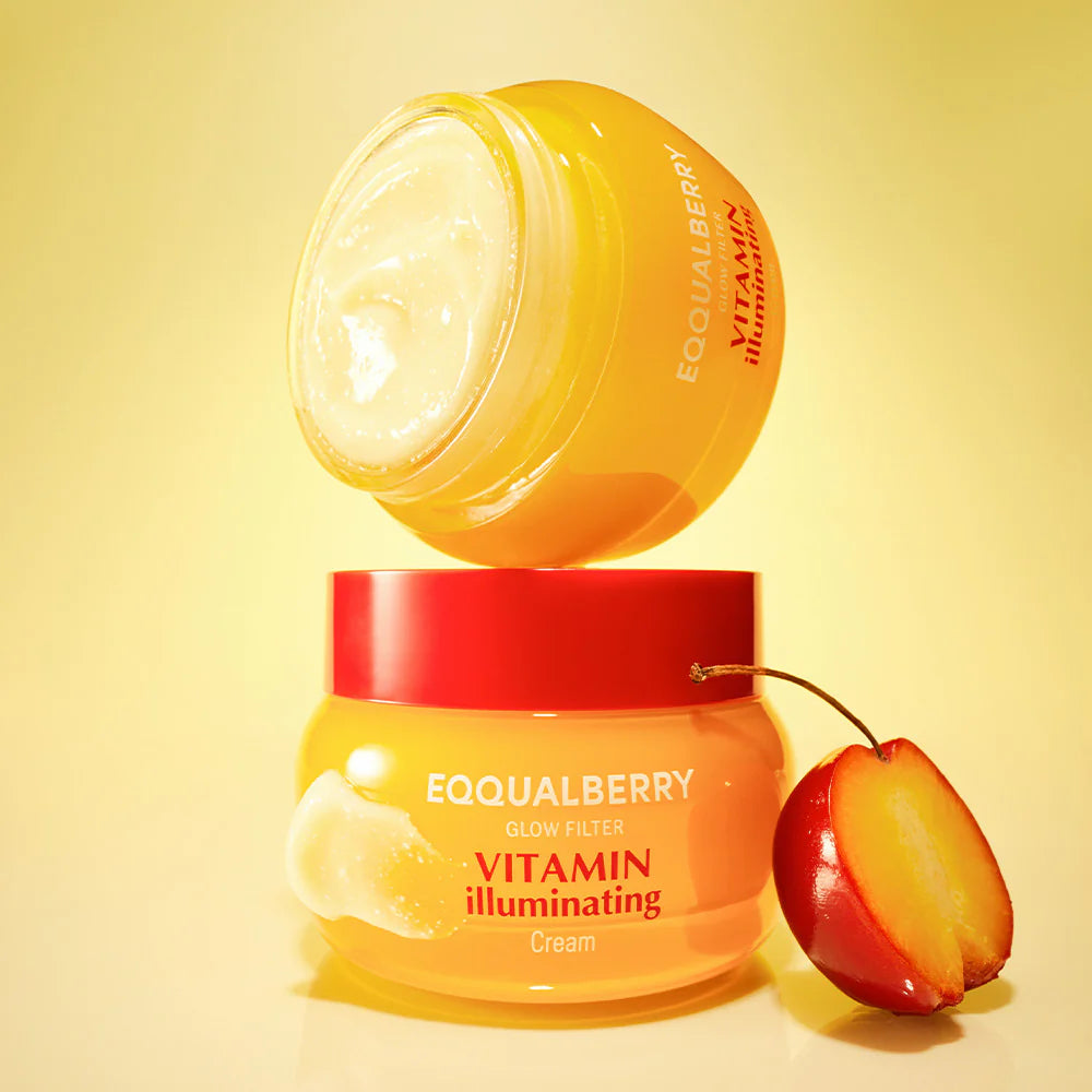 EQQUALBERRY Vitamin Illuminating Cream – Vitamin C & 5% Niacinamide + 3% TXA | Dark spots Cream | Ceramide Barrier Strength | Glowy, Lightweight Hydration (1.69 fl.oz / 50ml)