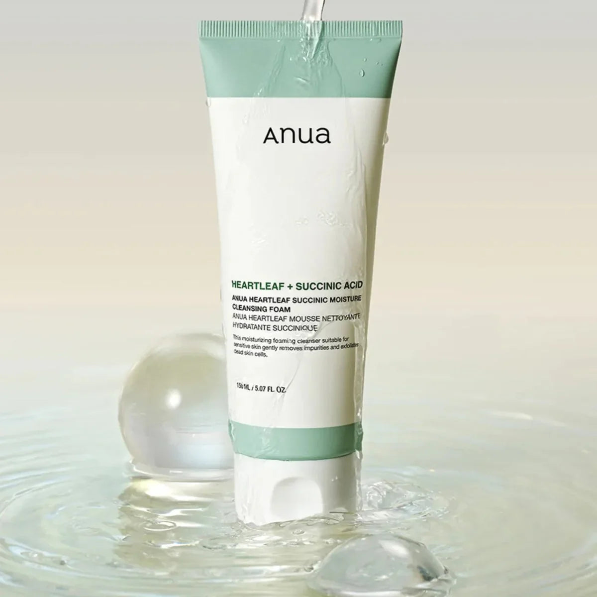 ANUA HEARTLEAF SUCCINIC CLEANSING FOAM