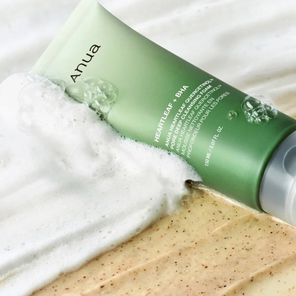 ANUA HEARTLEAF QUERCETINOL PORE DEEP CLEANSING FOAM 150 ML