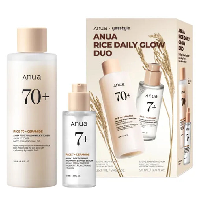 Anua rice daily glow duo set