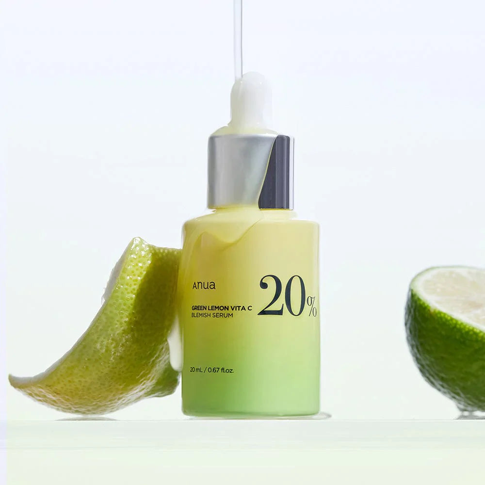 Anua green lemon vita c blemish serum
