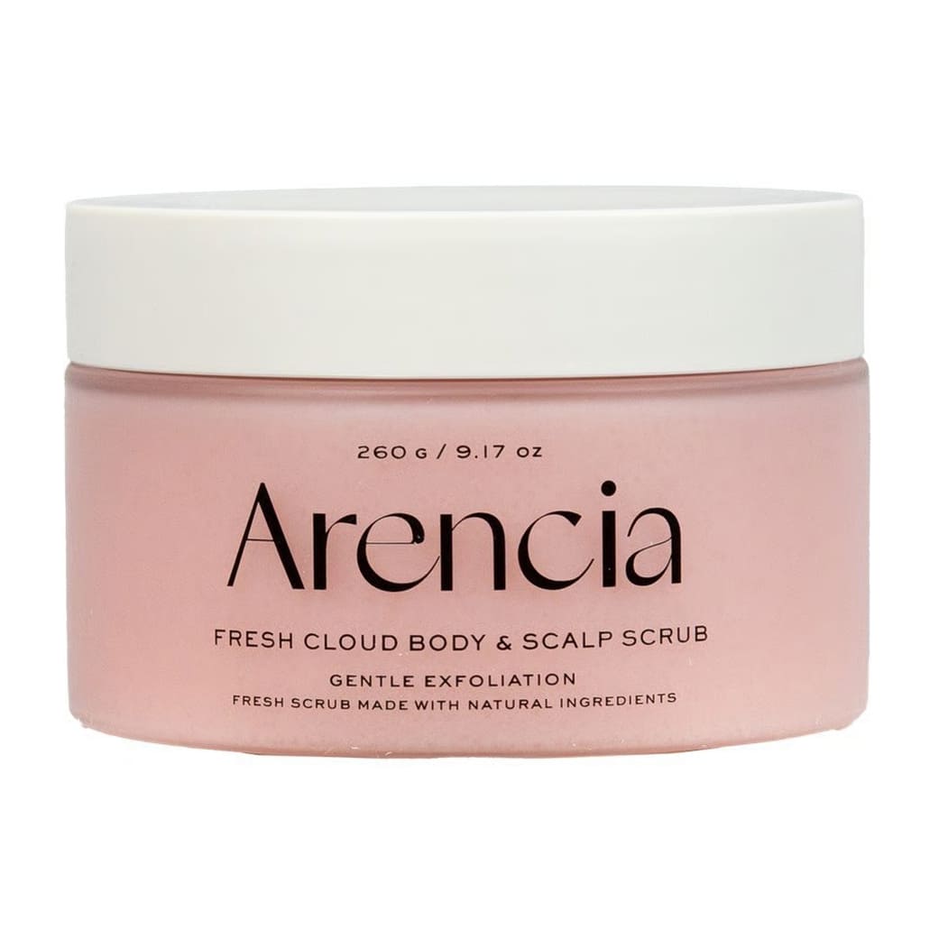 منتج عناية بالبشرة | Arencia Fresh Cloud Sea Salt Body & Scalp Scrub Lavender and Pear - 260gm