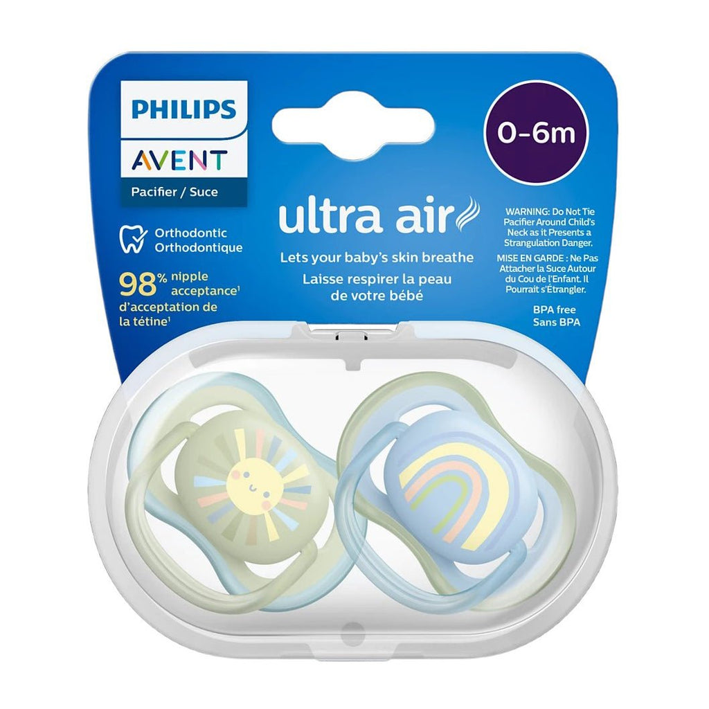 منتج Avent للعناية بالأم والطفل | Avent Ultra Air 0-6m Pacifier - 2 Pack