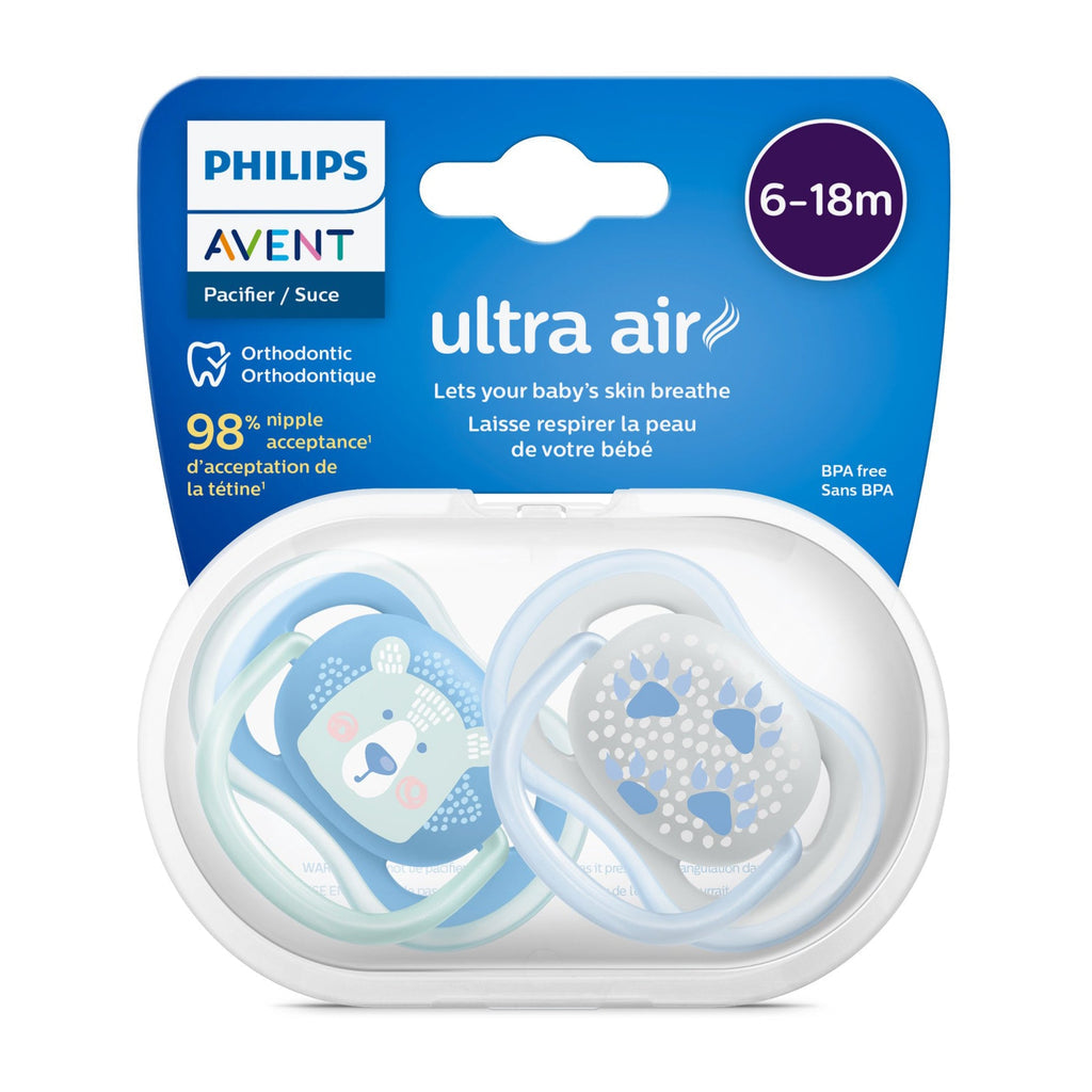 منتج Avent للعناية بالأم والطفل | Avent Ultra Air Premium 6-18m Pacifier - 2 pack