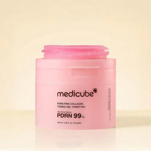 Medicube PDRN PINK COLLAGEN TONING GEL TONER PAD 70ea