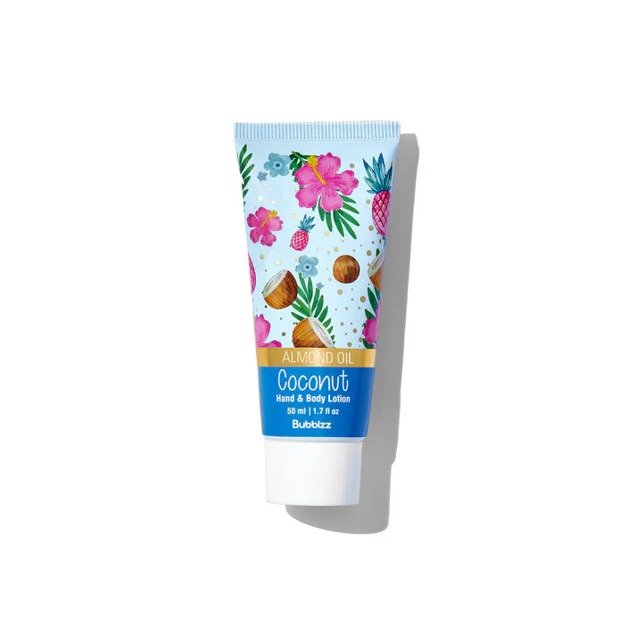 Bubblzz Coconut Travel Size Hand & Body Lotion 50 ML