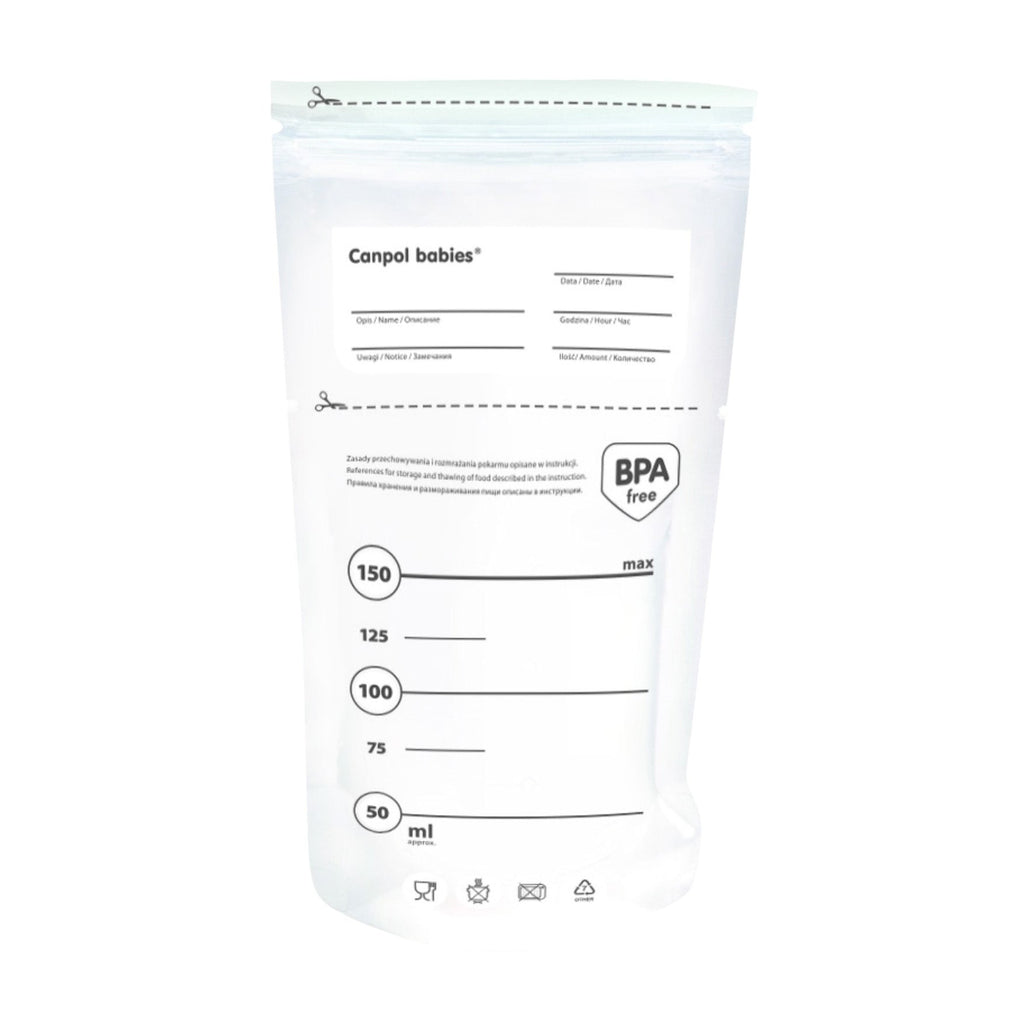 منتج Canpol Babies للعناية بالأم والطفل | Canpol Babies Express Care Sterile Breast Milk Storage Bags (25Pcs) - 150ml