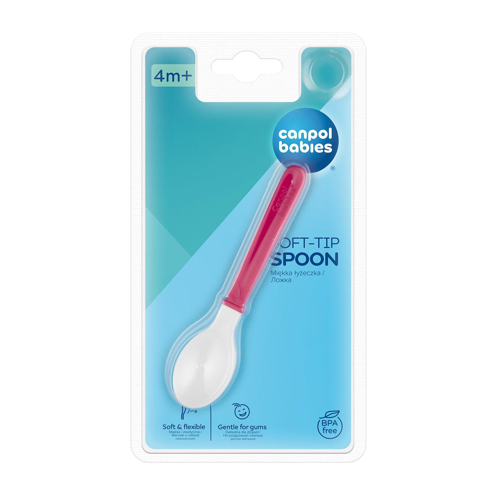 منتج Canpol Babies للعناية بالأم والطفل | Canpol Babies Flexible Spoon (4m+)