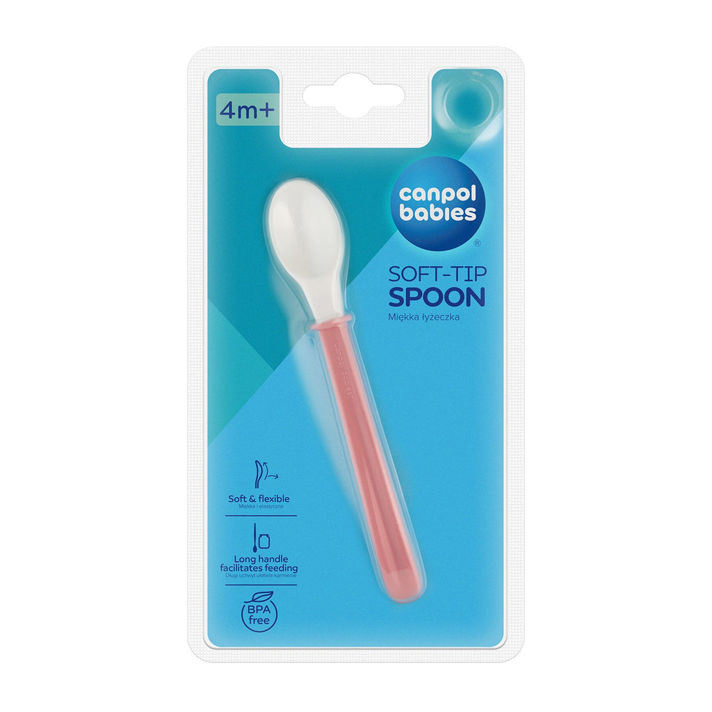 منتج Canpol Babies للعناية بالأم والطفل | Canpol Babies Flexible Spoon with Long Handle (4m+)