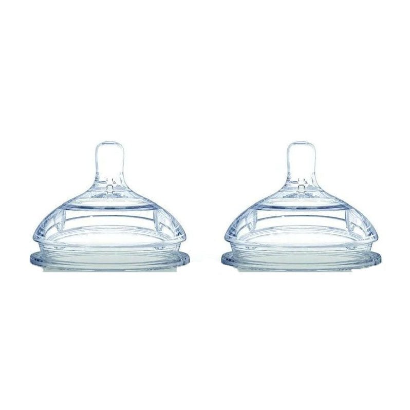 منتج Comotomo للعناية بالأم والطفل | Comotomo Medium Flow Silicone Replacement Nipple 3m+ - 2 Count