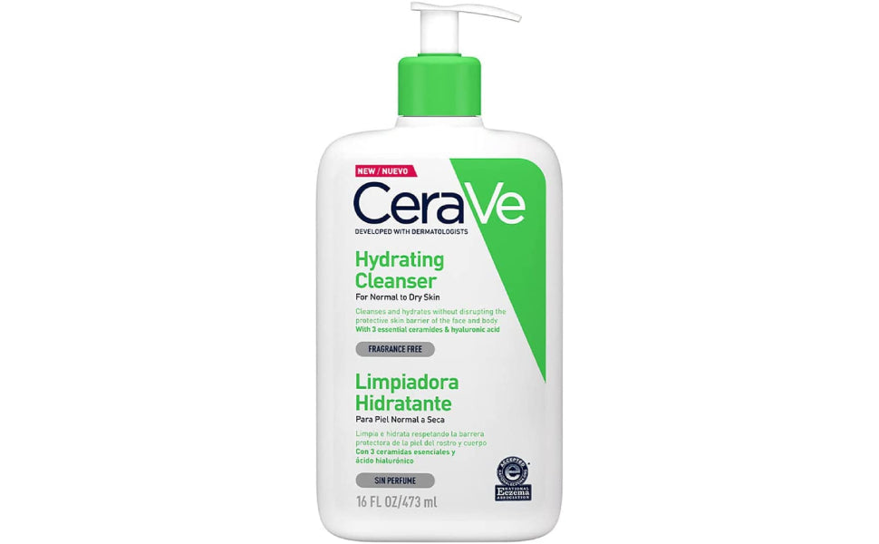 CeraVe Hydrating Cleanser For Normal To Dry Skin With Hyaluronic Acid Clear