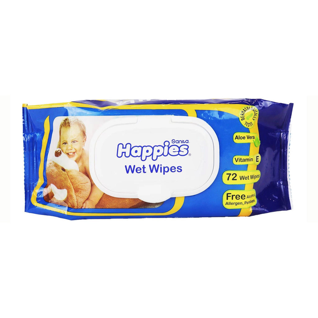 منتج Happies للعناية بالأم والطفل | Happies Baby Wet Wipes - 72 Wipes