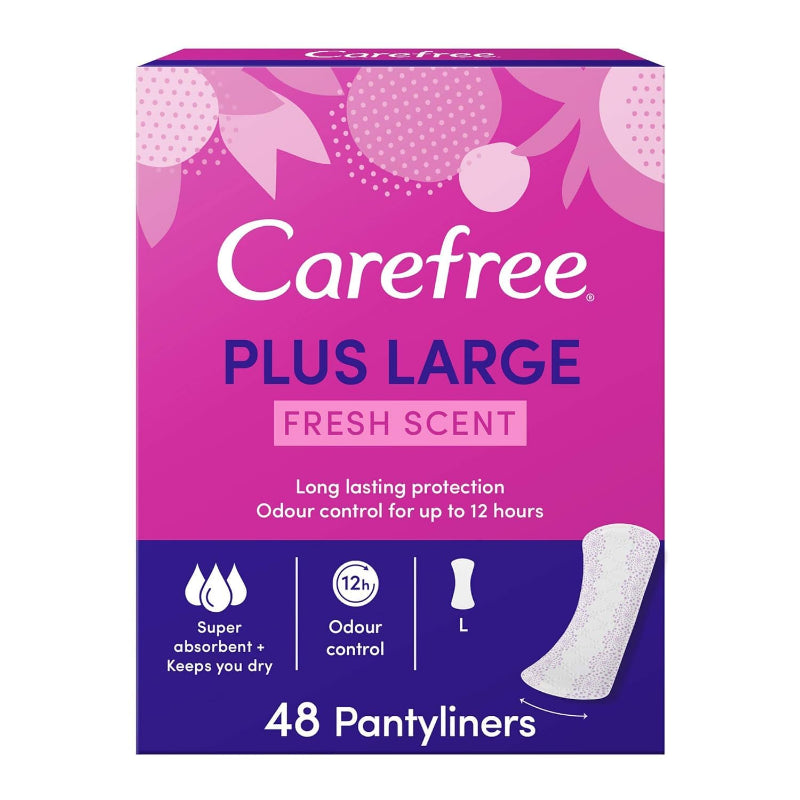 Johnson & Johnson.carefree Plus Large Fresh Unscent 48Pcs بدون عطر