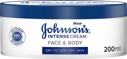 Johnson & Johnson Intensive Cream Face&Body 200Ml Vit.e
