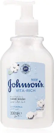 Johnson & Johnson Vita Rich Moisturisingt. Hand Wash 300Ml Cotton Milk