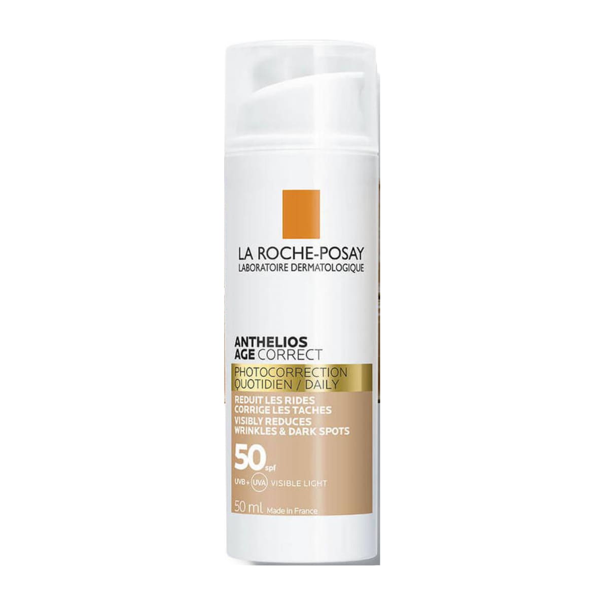 واقي شمس لاروش بوزيه | La Roche-Posay Anthelios Age Correct Tinted SPF 50+ Cream - 50ml