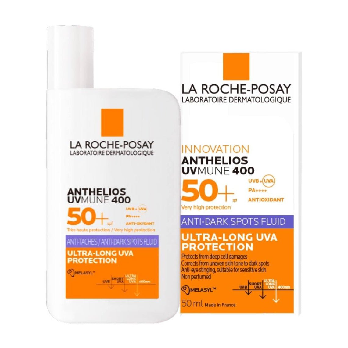 واقي شمس لاروش بوزيه | La Roche-Posay Anthelios Uvmune SPF50+ Anti-Dark Spots Fluid - 50ml