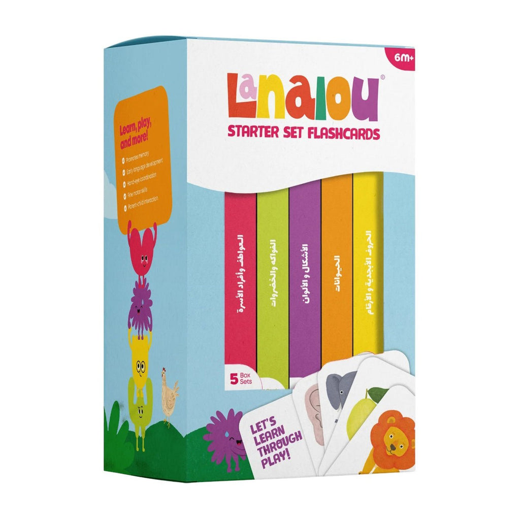 منتج Lanalou للعناية بالأم والطفل | Lanalou Arabic (+En) Starter Set Flashcards