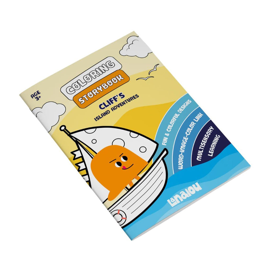 منتج Lanalou للعناية بالأم والطفل | Lanalou Cliff's Island Adventures Coloring Storybook