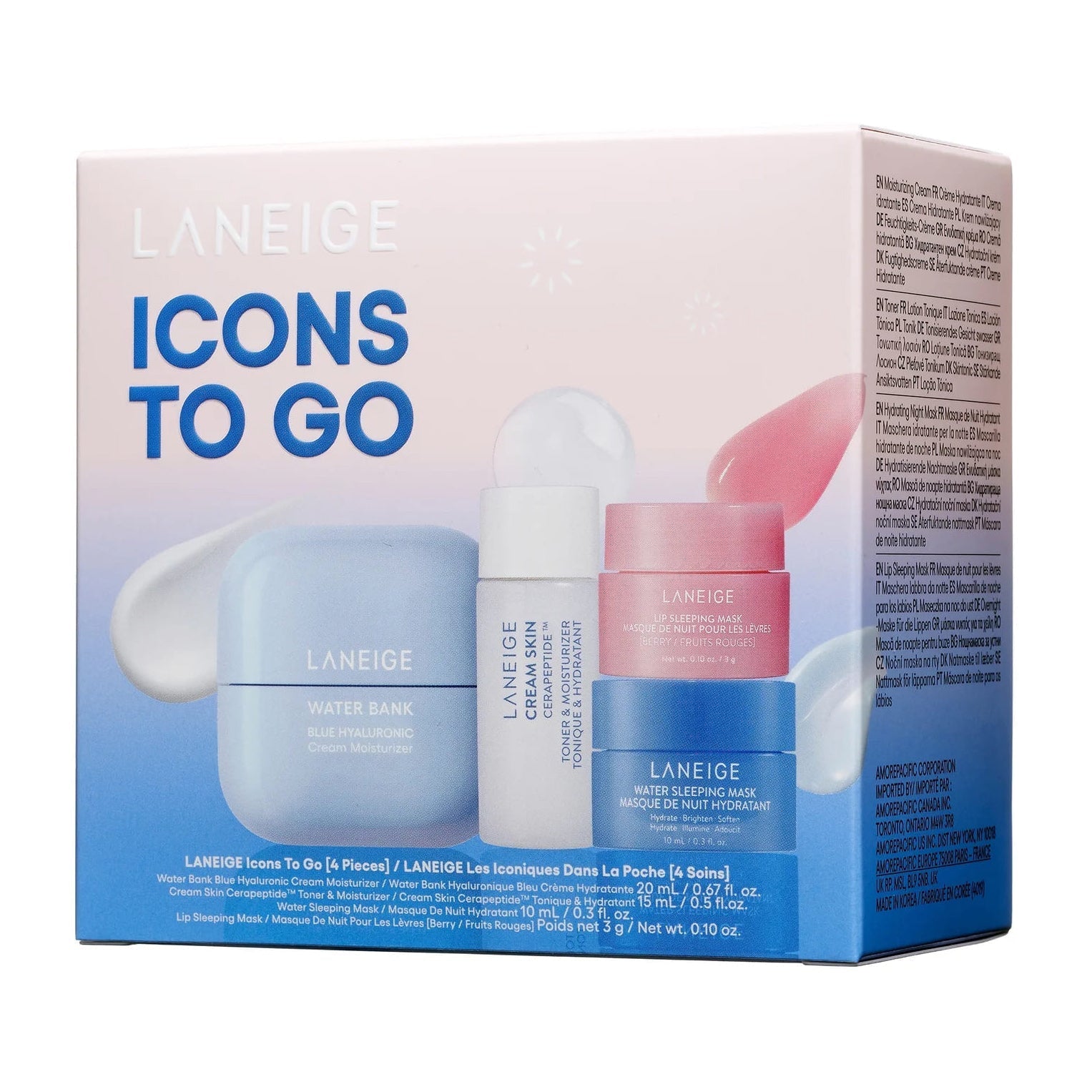 منتج عناية بالبشرة | Laneige Icons to Go Set - 4 Pcs