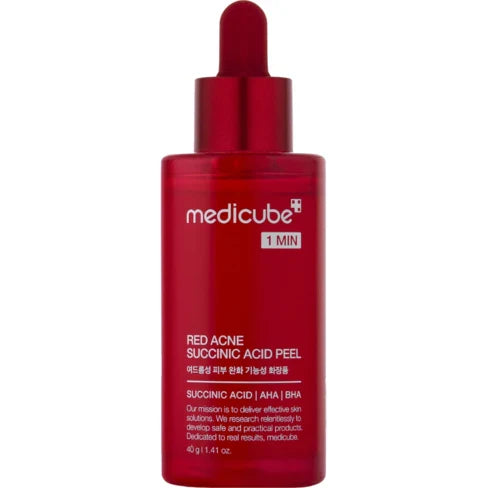 Medicube 21% Acid Wash-off Exfoliant (AHA+BHA+Succinic Acid) || Red Line's 1 minute peeling solution for Acne-prone skin | Non-irritating but effective | Korean Skincare (1.41fl.oz.)