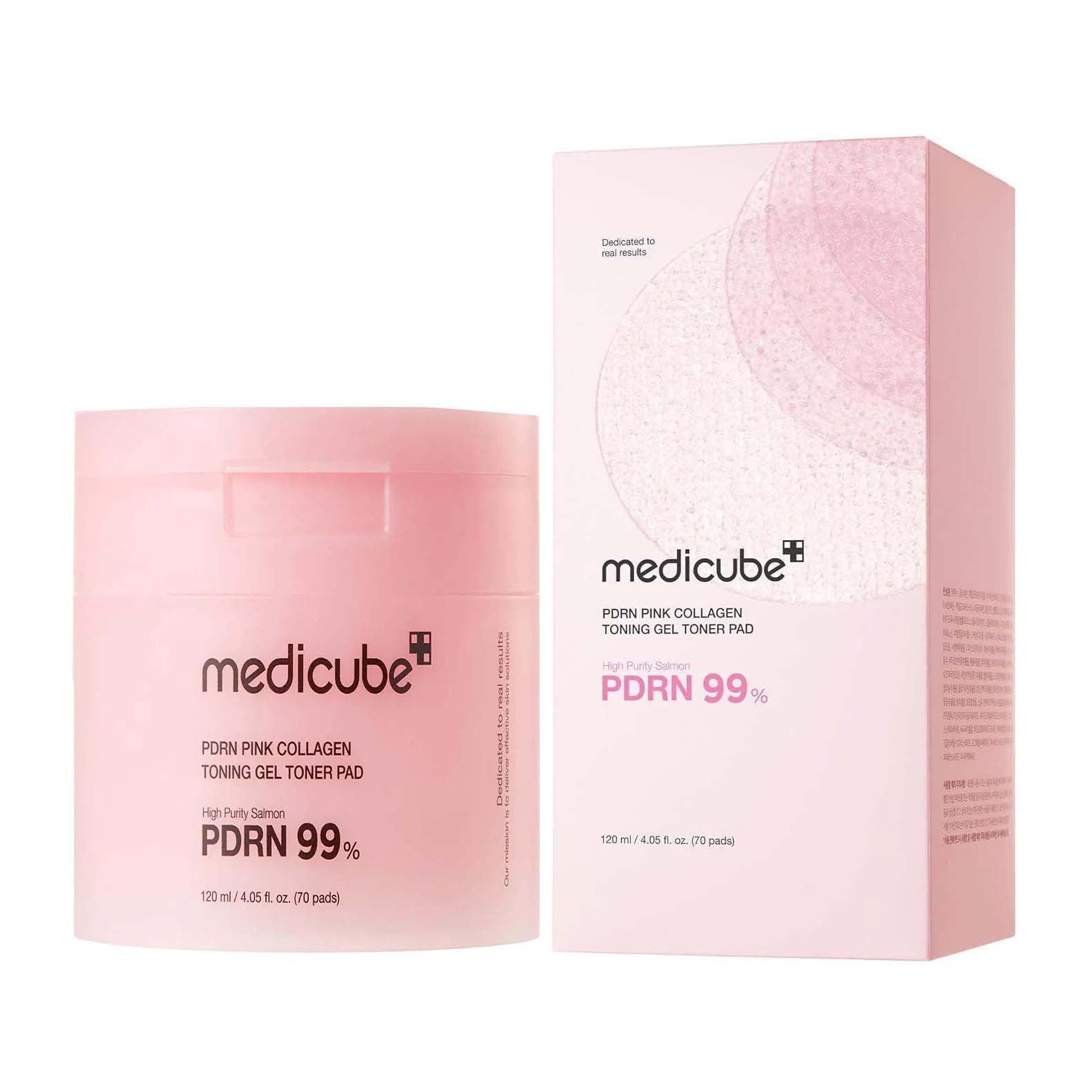 تونر | Medicube Pdrn Pink Collagen Toning Gel Toner Pad 120ml - 70 Pads