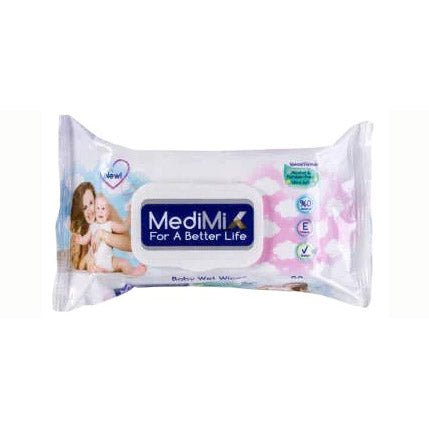منتج Medimix للعناية بالأم والطفل | Medimix Baby Wet Wipes - 80Pcs