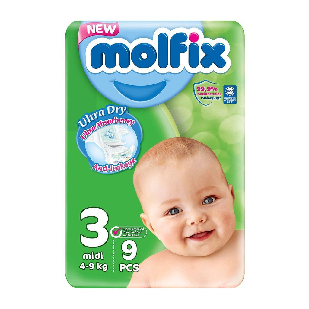 مولفيكس بيرفيكت فيت مقاس 3 عدد 9 | Molfix Perfect Fit
