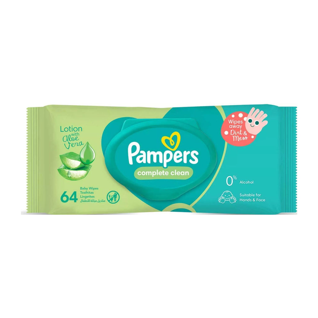 مناديل بامبرز كومبليت كلين 64 قطعة | Pampers Complete Clean Baby Wipes