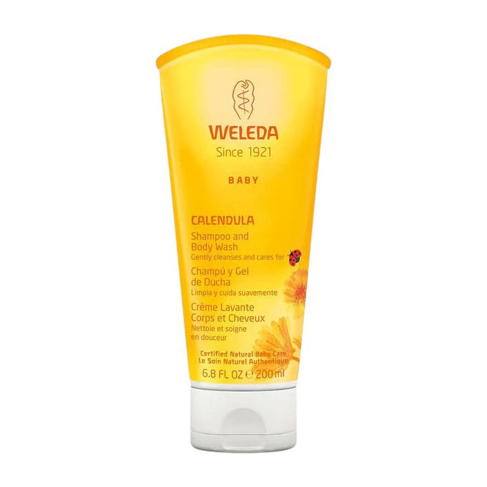 شامبو وغسول جسم ويلِدا كالينديولا للأطفال 200 مل | Weleda Calendula Baby Wash