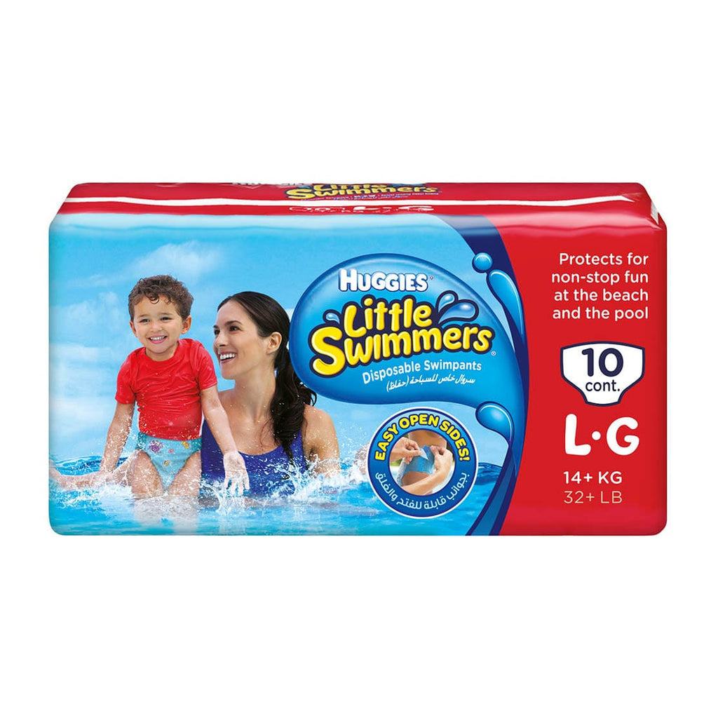 حفاضات سباحة هاجيز ليتل سويمرز كبير 10 قطع | Huggies Little Swimmers Large