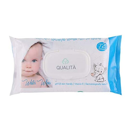 مناديل كواليتا المائية للأطفال 72 قطعة | Qualita Water Baby Wipes