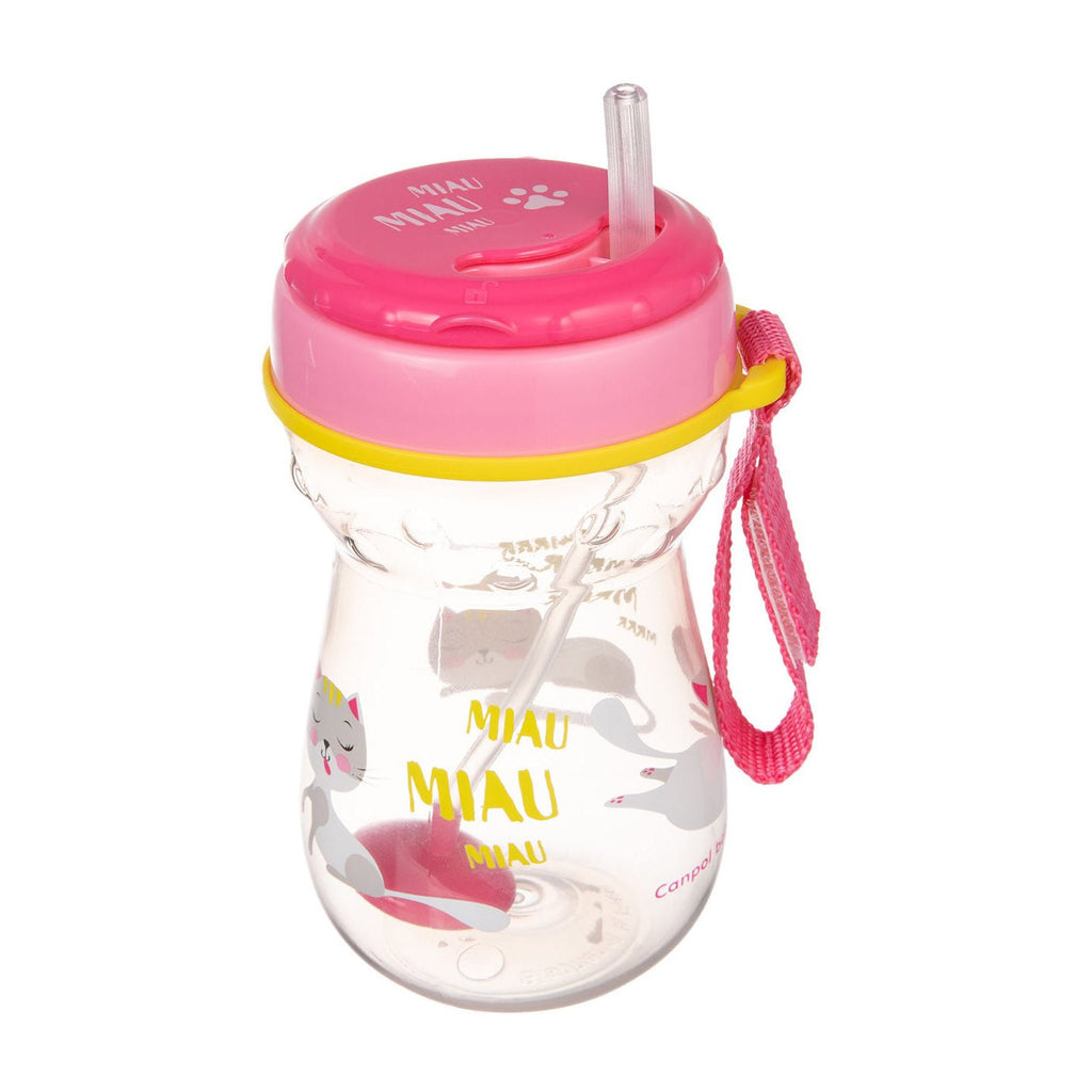 منتج Canpol Babies للعناية بالأم والطفل | Canpol Babies Weighted Flip-Top Straw Sport Cup (9m+) - 350ml