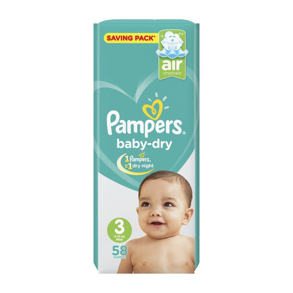 منتج Pampers للعناية بالأم والطفل | Pampers New Baby Dry Size (3) 6-10kg Midi