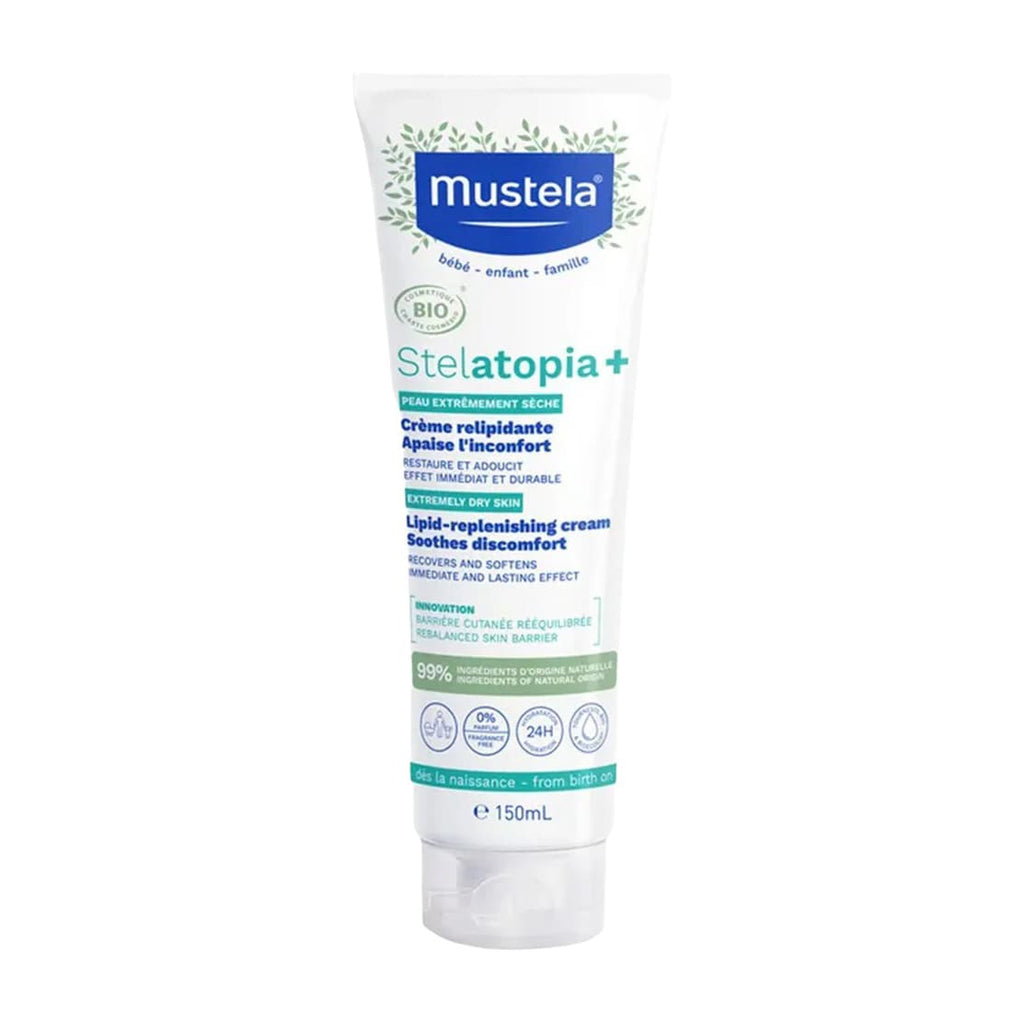 منتج Mustela للعناية بالأم والطفل | Mustela Stelatopia+ Lipid Replenishing Cream 150ml