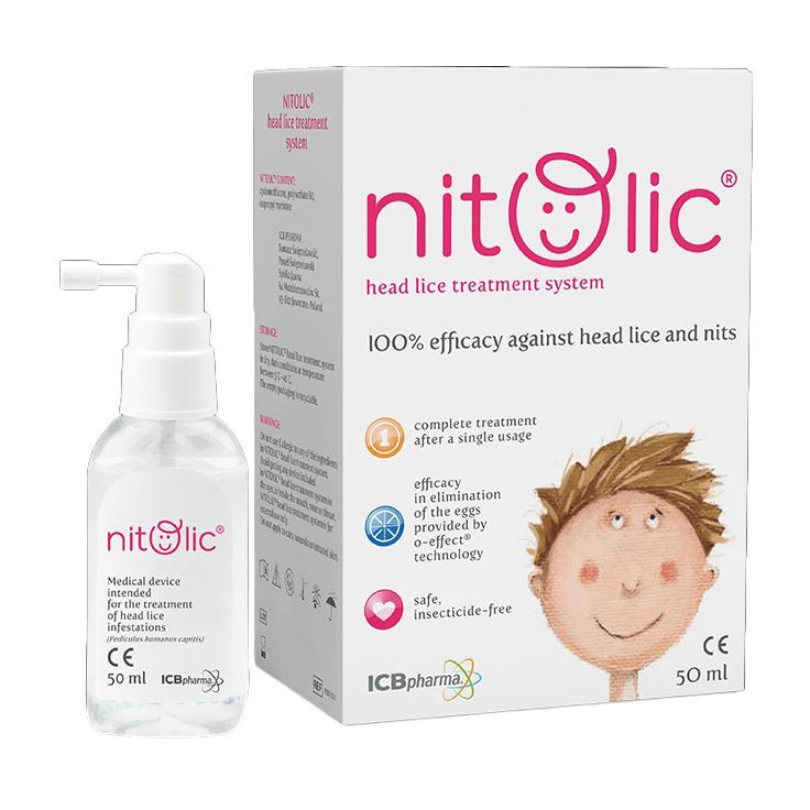 منتج Nitolic للعناية بالأم والطفل | Nitolic Head Lice Treatment System - 50ml